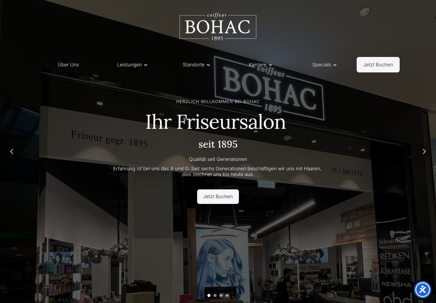 Website von Coiffeur Bohac
