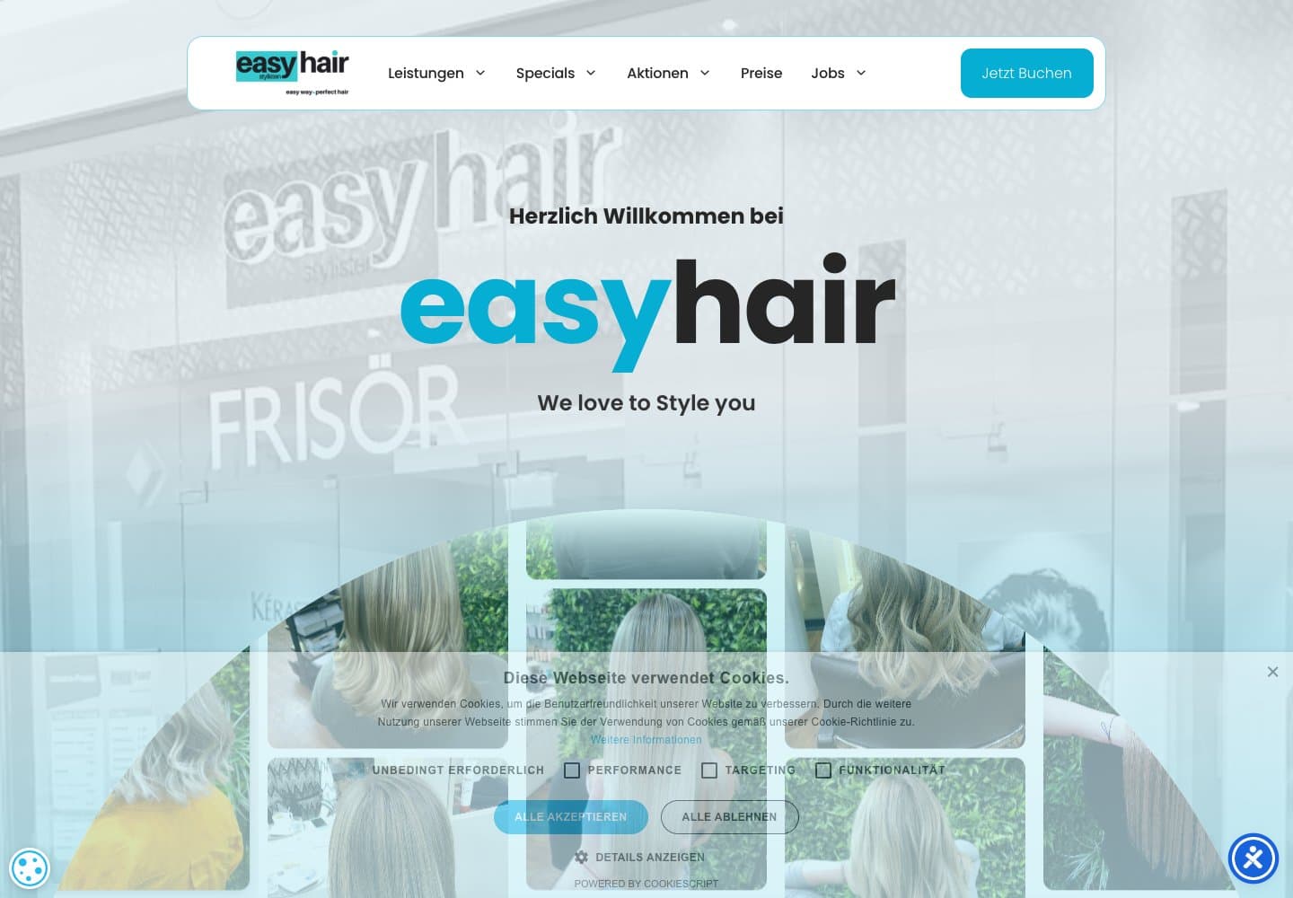 Website von Easyhair