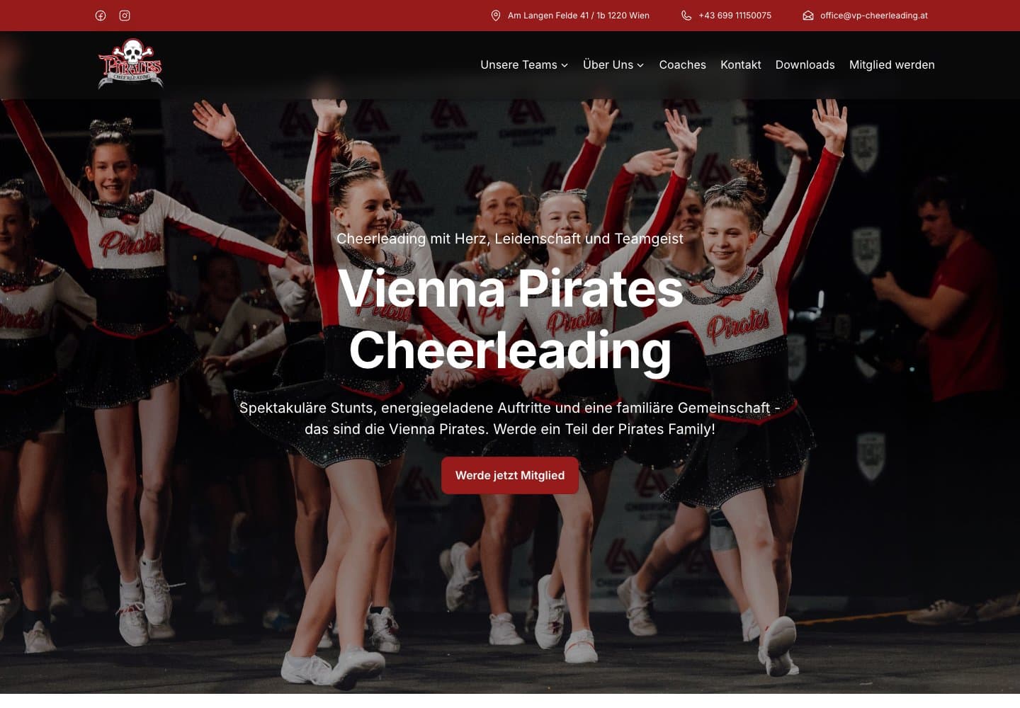 Website von Vienna Pirates