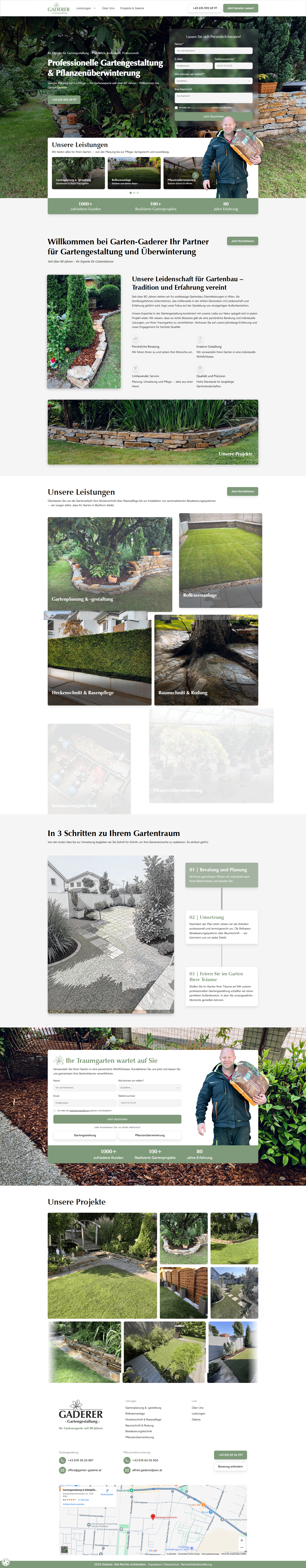 Gaderer KG Website Screenshot