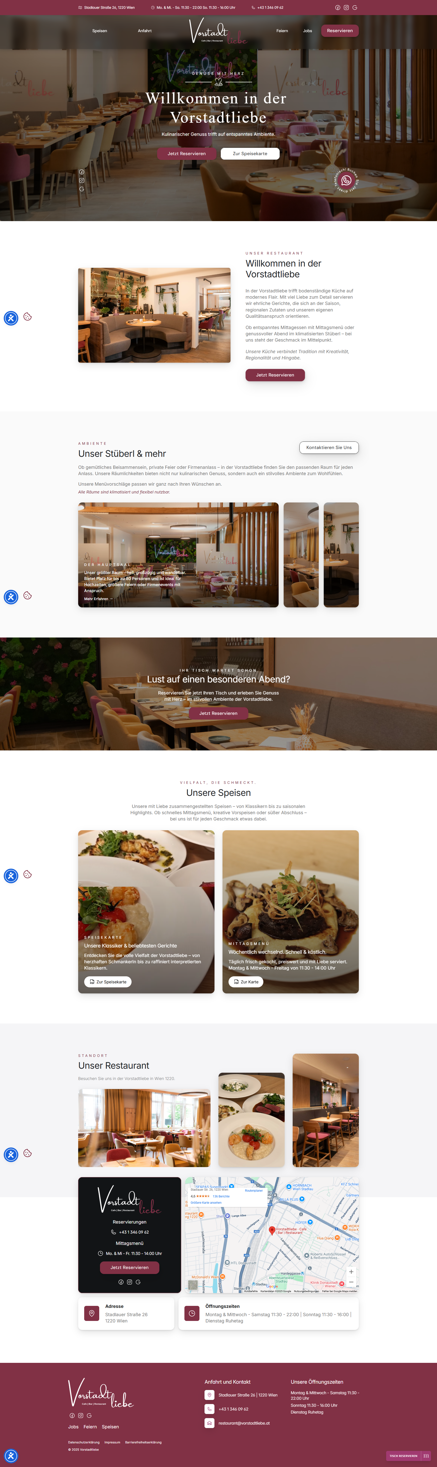 Vorstadtliebe Website Screenshot